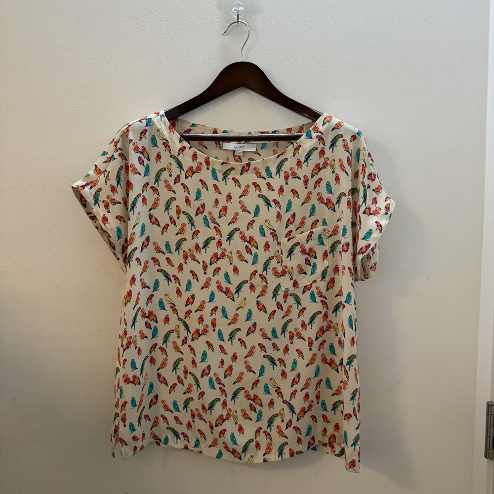LOFT Vibrant Multicolor Blouse